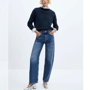 NWOT Mango High-Rise Balloon Jeans Sz 6